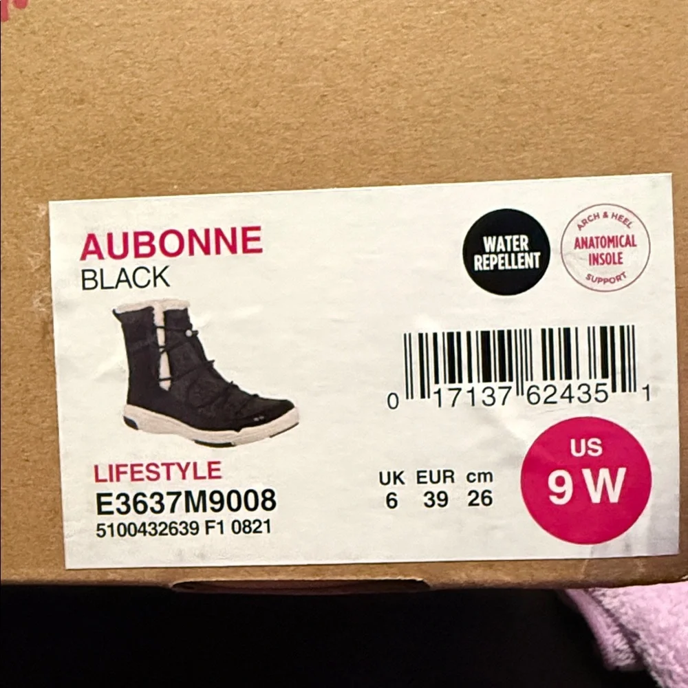 Brand new in box Ryka Aubonne winter boots size 9 wide! Water repellent and warm - Picture 8 of 8